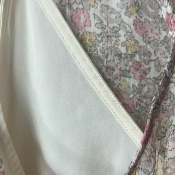 Sleeveless Pink Floral Mini Dress with Button Front - Picture 5 of 7